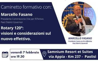 INTERCLUB ROTARY – FORMAZIONE SULL’EFFETTIVO