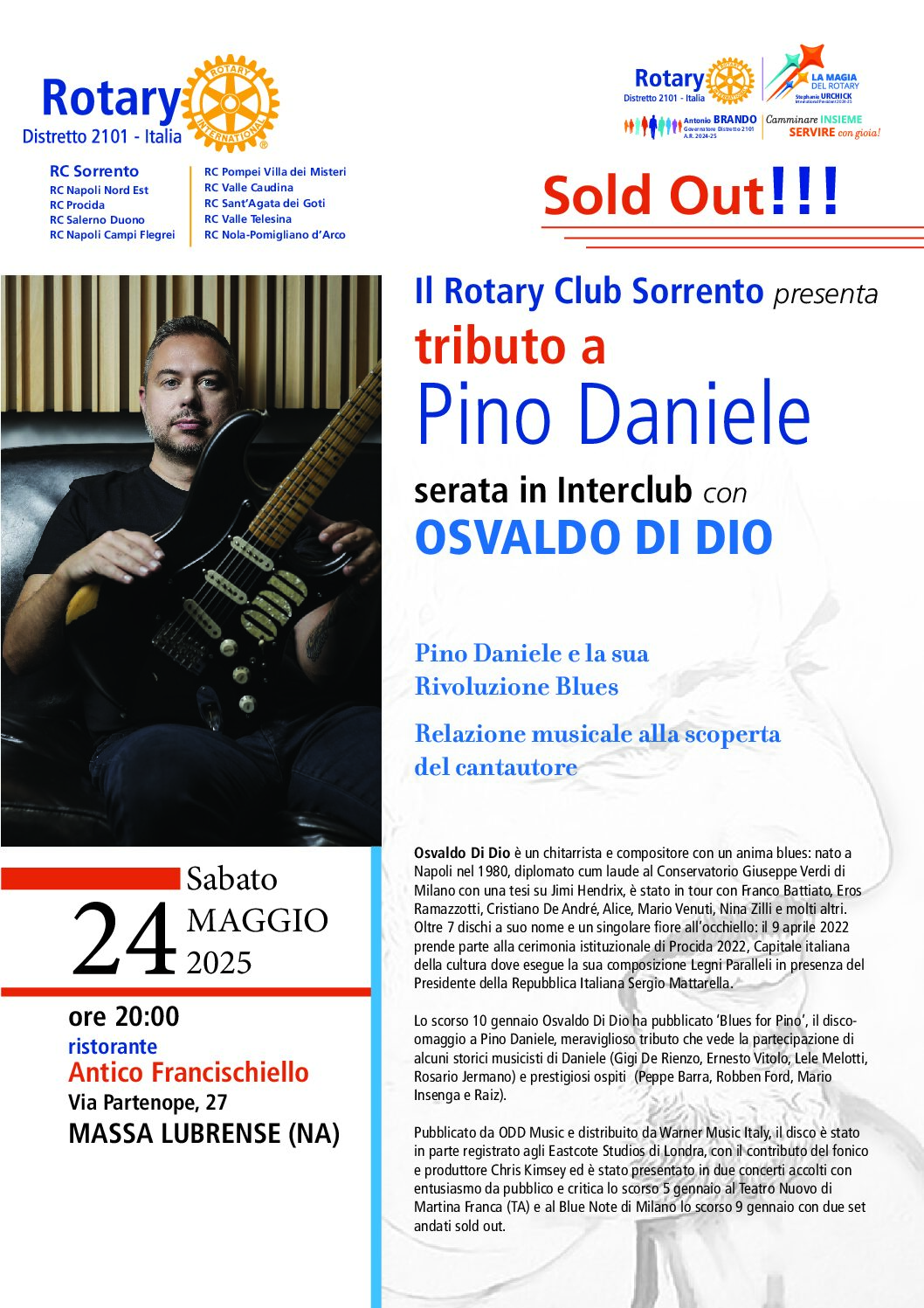 Interclub Sorrento: Sabato 24 Maggio 2025